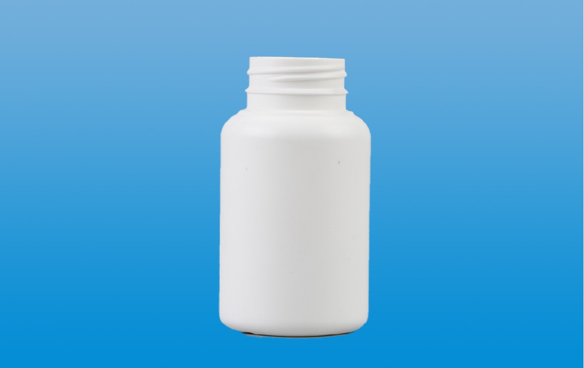 Oral solid high-density polyethylene bottle